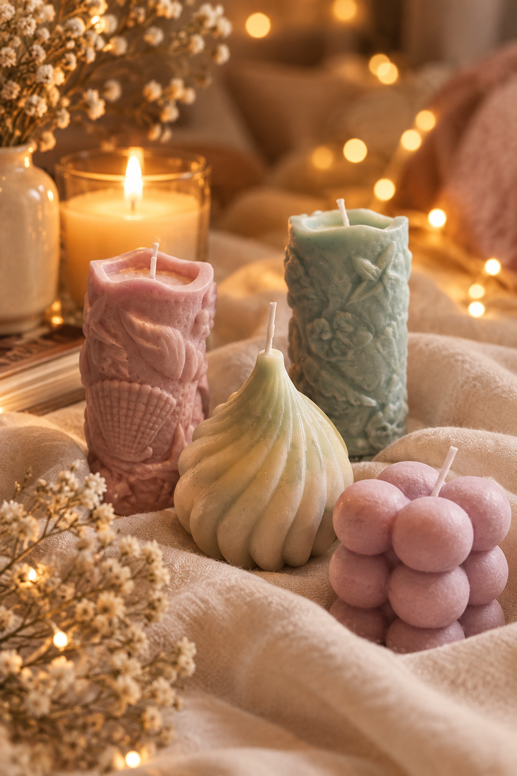 cuckoo candles uk, cornish,cornwall dixie johnson, mevagissey